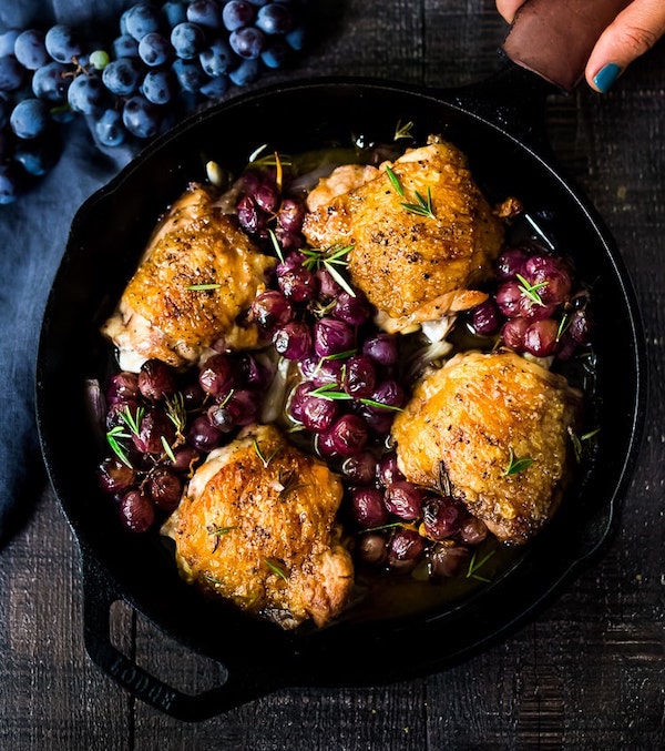 Rosemary-Chicken-with-Roasted-Grapes